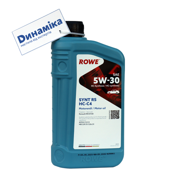 Моторне масло ROWE HIGHTEC SYNT RS SAE 5W-30 HC-C4