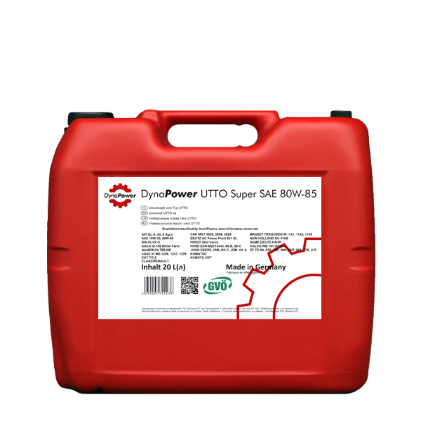 Тракторне масло DynaPower UTTO Super SAE 80W-85 20л